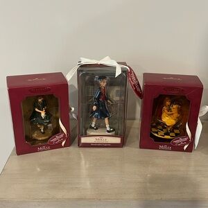 Hallmark American Girl Molly 2 Ornaments and 1 Figurine